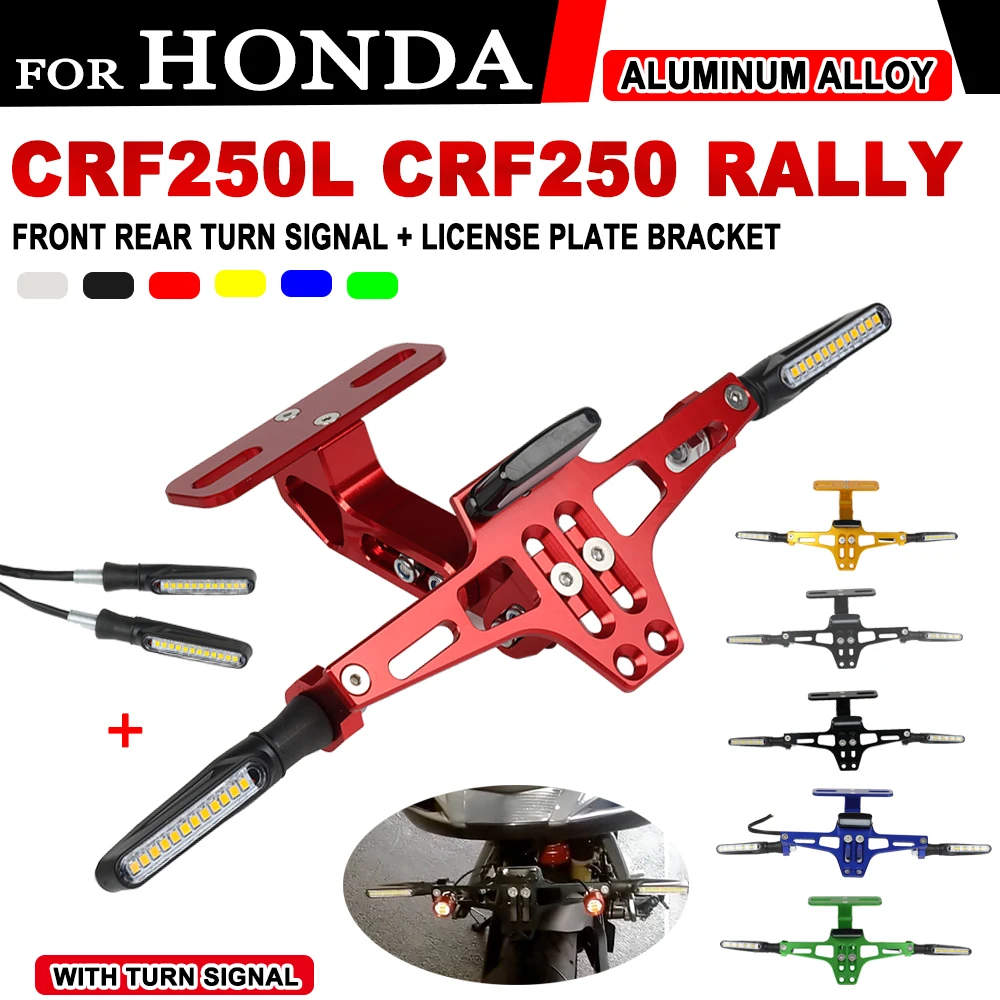 Motorcycle Fender Tail Eliminator License Bracket For Honda CRF250L CRF250 RALLY CRF 250 L Accessories with Turn Signal Light