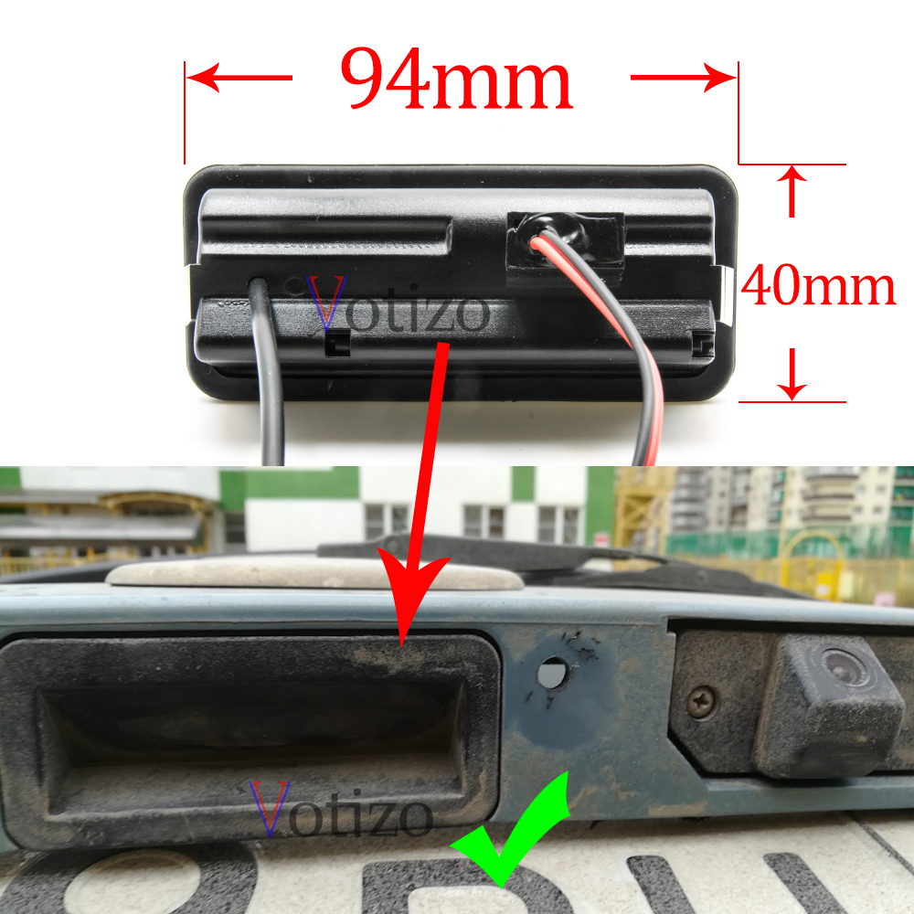 CCD HD AHD Fisheye Rear View Camera For Ford 2025 Fiesta 6 Hatchback 2009~2017 Car Trunk Handle Reverse Parking new Backup Monitor