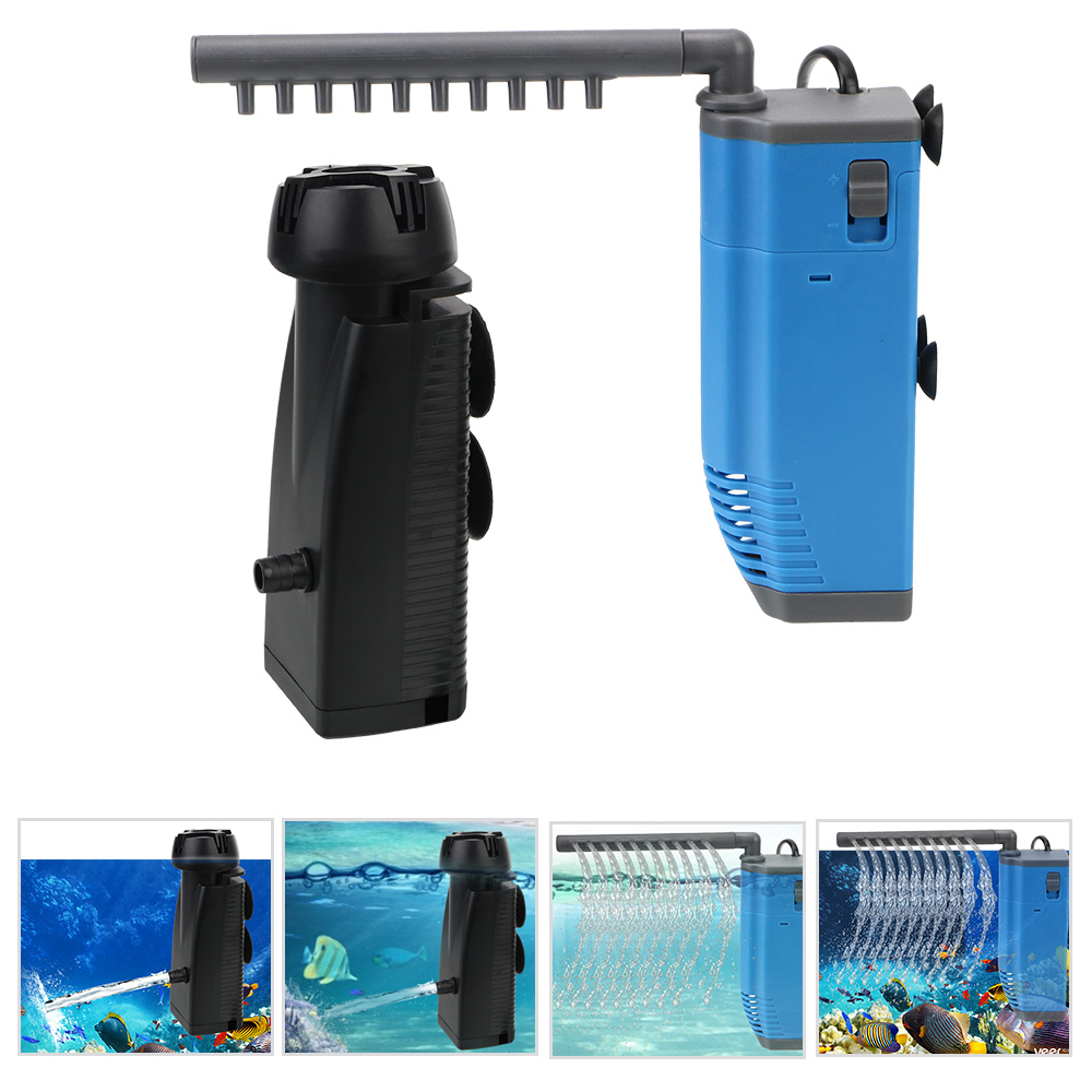 Filter Pump For Fish Tank Pond Oxygen Increasing 1 Set Aquarium Surface Oil Film Remover Fish Tank Water Protein Skimmer