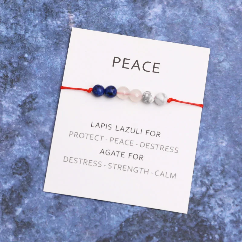 Lazuli Bracelet Lapis Natural Lapis Lazuli Healing Calming Bracelet Peace Jewelry ddmysmile Women Men Crystal Healing Bracelet Gift Smile