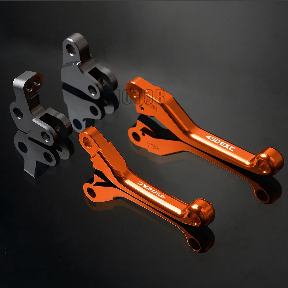 450 EXC 450EXC/450EXC-F/450EXC-R For EXC-F EXC-R F R 2005-2018 CNC Motorcycle Dirt Bike Motocross Pivot Brake Clutch Levers smile - -