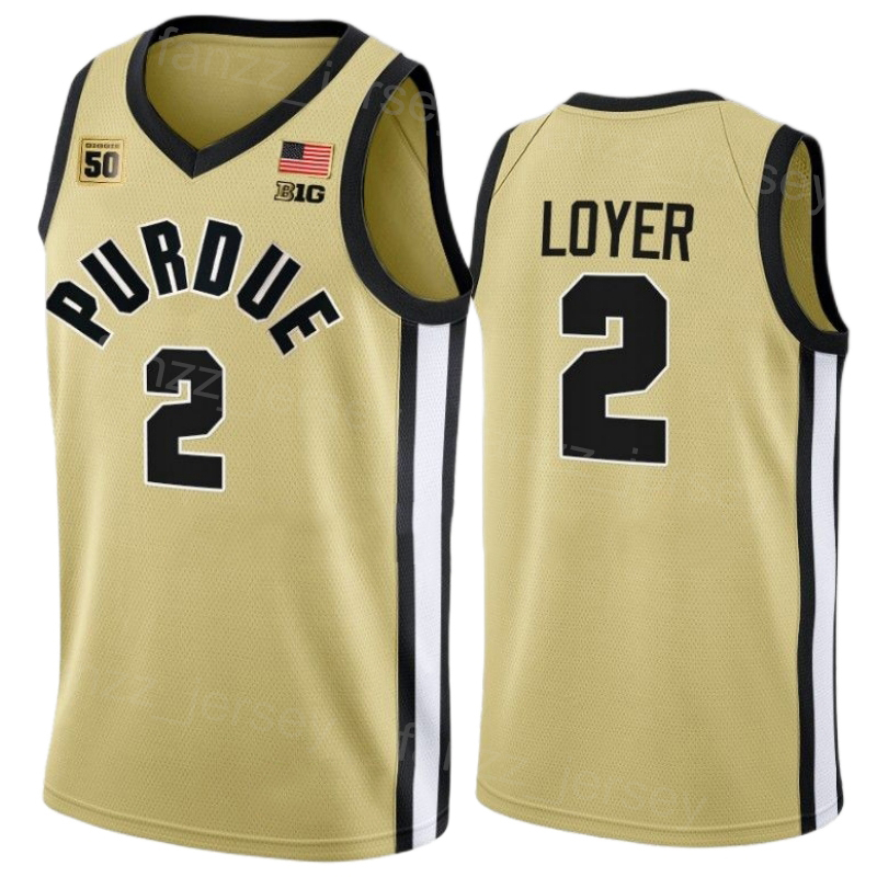 Purdue Boilermakers College 2024 Final Four 15 Zach Edey Jersey Basketball 3 Braden Smith 55 Lance Jones
