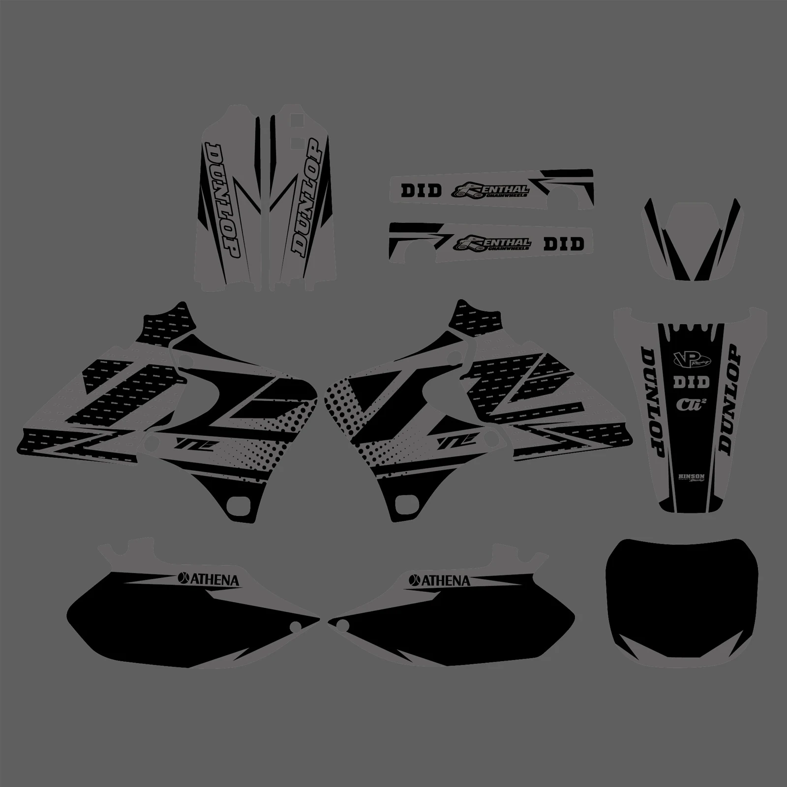 YZ400F For Yamaha YZ250F YZ426F 1999-2002 Full Fairing Graphics Background Decal Sticker Kit YZF 250 400 426 F YZ 250F 400F 426F smile
