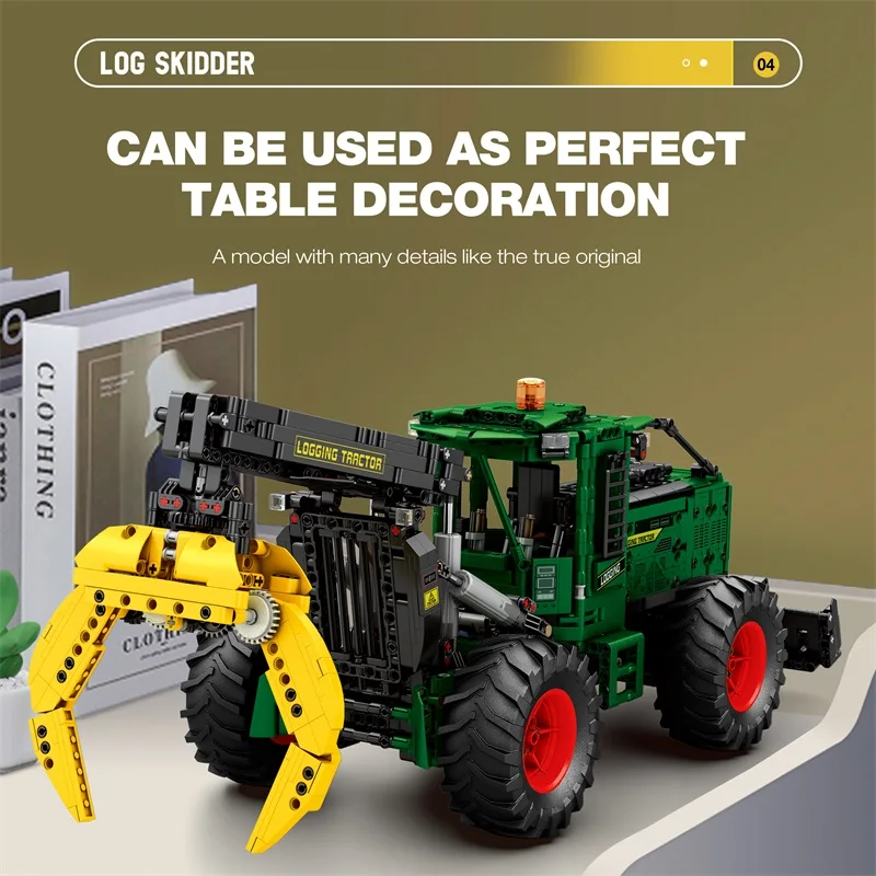 Technical 1741PCS Mechanical City Power RC Tractor Electric Engineering Vehicle Cars HIGH-TECH Truck Bricks For Boys Toys Gifts