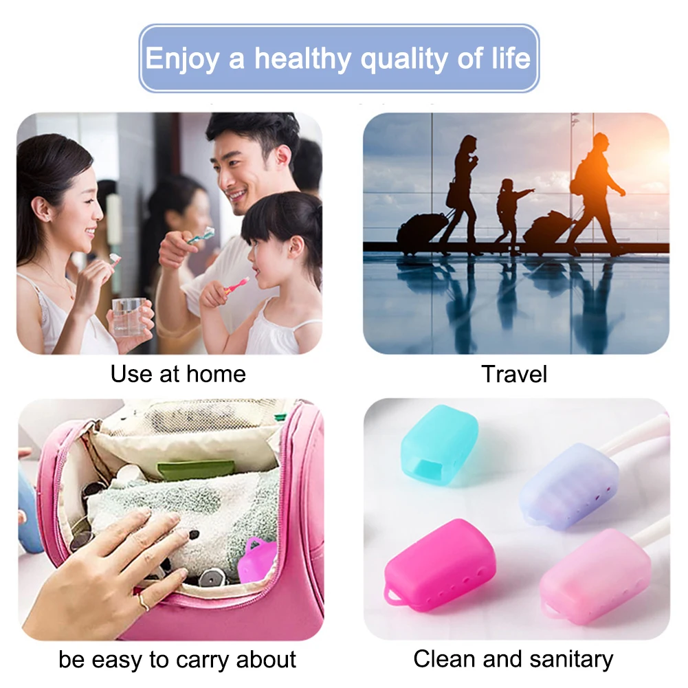 f Toothbrush Covers Portable pcs Caps Case Silicone Electric Head Cover Food Material Bathroom Accessories