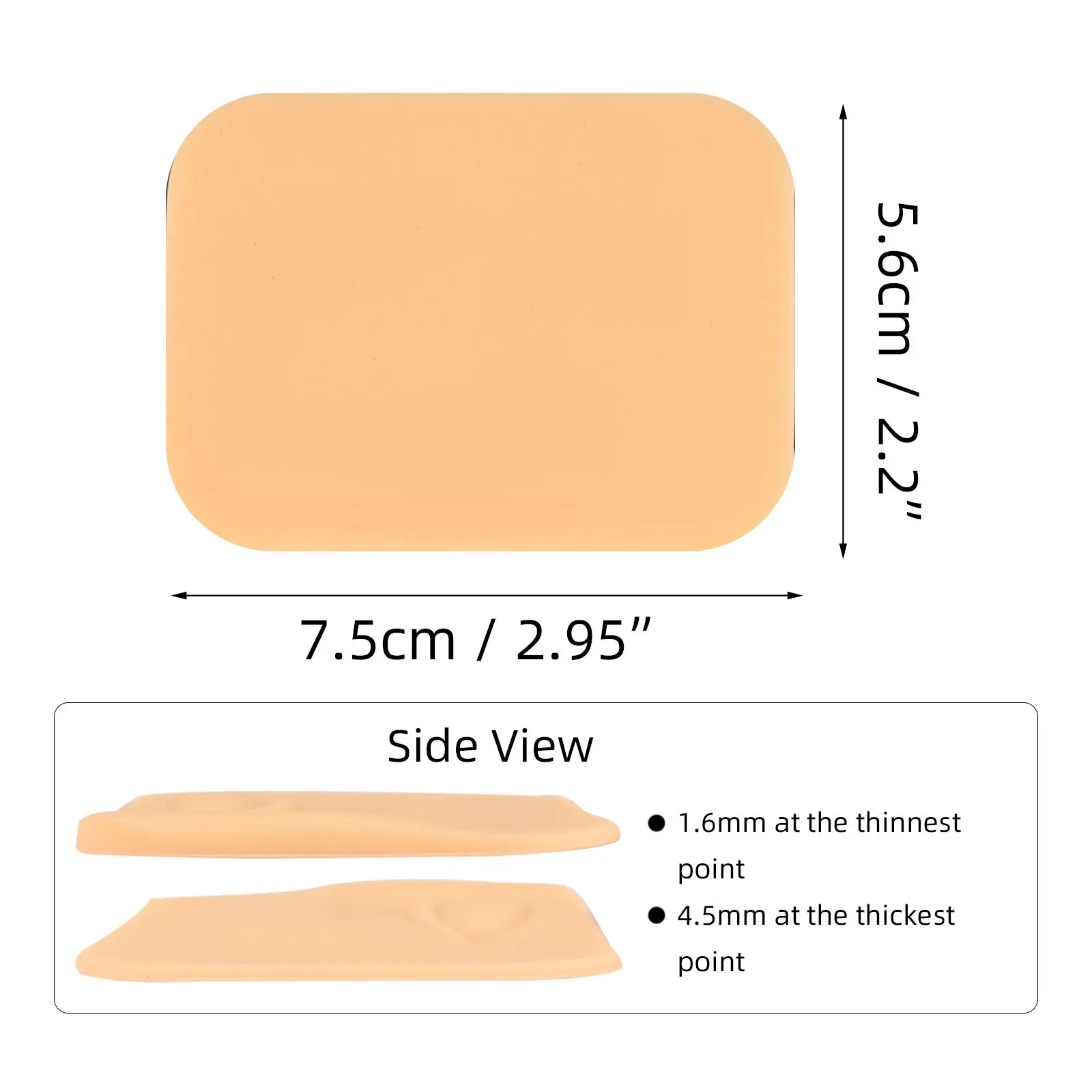 Silicone Tattoo 3D Eyebrow Practice Skin for Beginner Microblading Permanent Makeup Eyebrows Artific Skin Tattoo Accesories smile