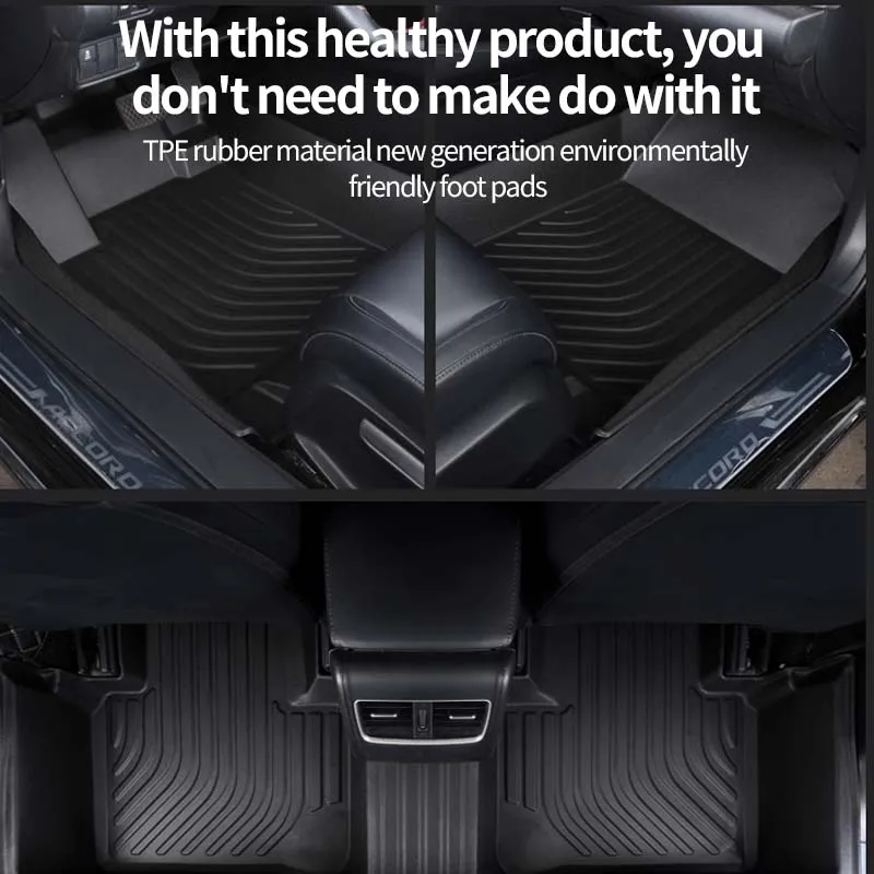 TPE For Mitsubishi Outlander PHEV 2023 2022 Accessories Car Floor Mat Foot Panel Liner Carpet Pad Waterproof Mats Sticker Parts