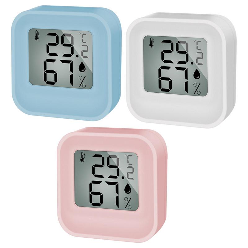 Thermometer LCD Digital Mini Temperature Indoor Room Hygrometer Gauge Sensor Humidity Meter Indoor Thermometer Temperature smile