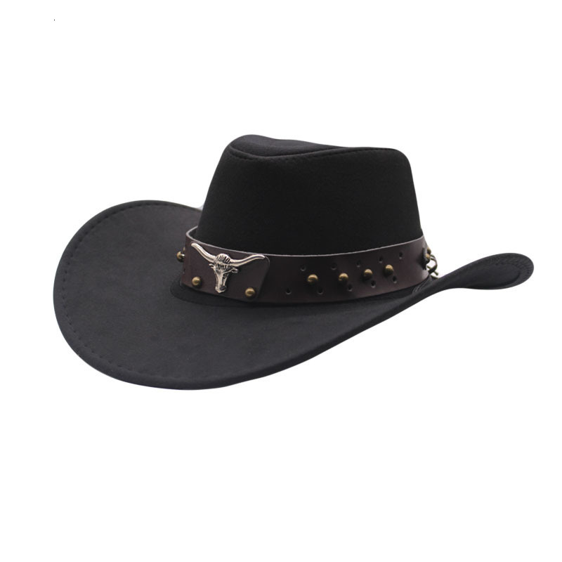 Wide Brim Hats Bucket 2 Size Women Men Hollow Western Cowboy Hat With Tauren Belt Winter Autumn Jazz Outback Toca Sombrero Cap 5658CM 230504