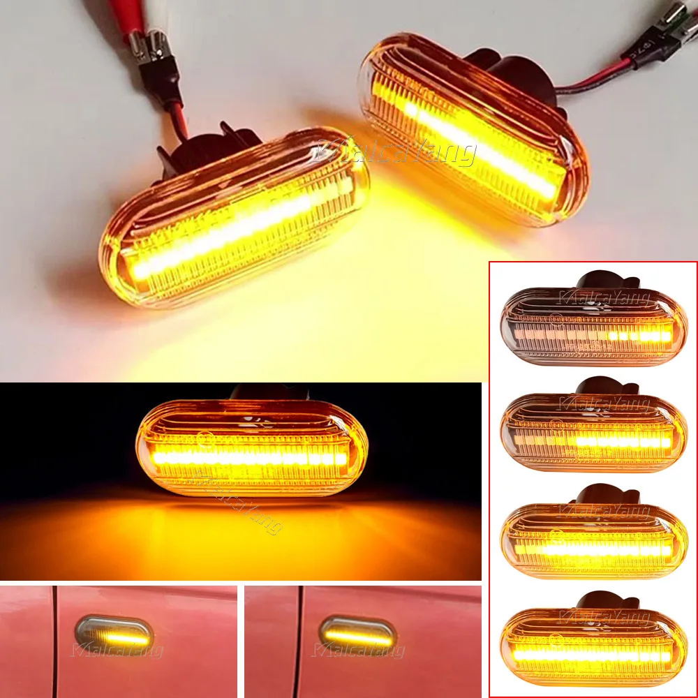 For Renault Clio 1 2 KANGOO MEGANE ESPACE TWINGO MASTER Led Dynamic Side Marker Turn Signal Light for Nissan Opel Smart FORTWO