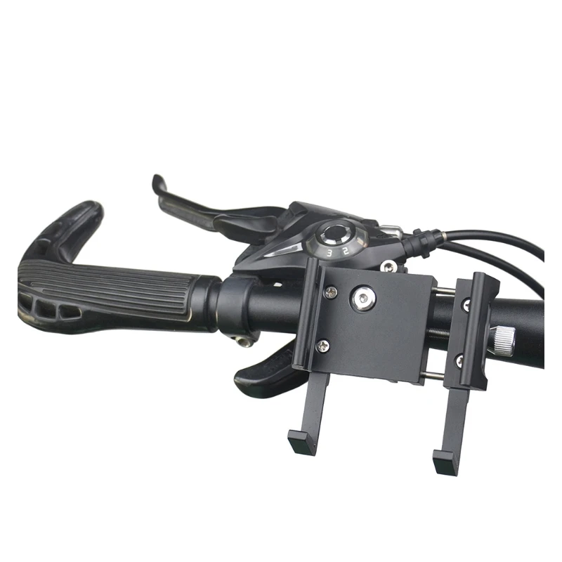 Phone Holder Handlebar Motorcycle Cradle for 4.5-7inch Cellphone GPS Bracket smile