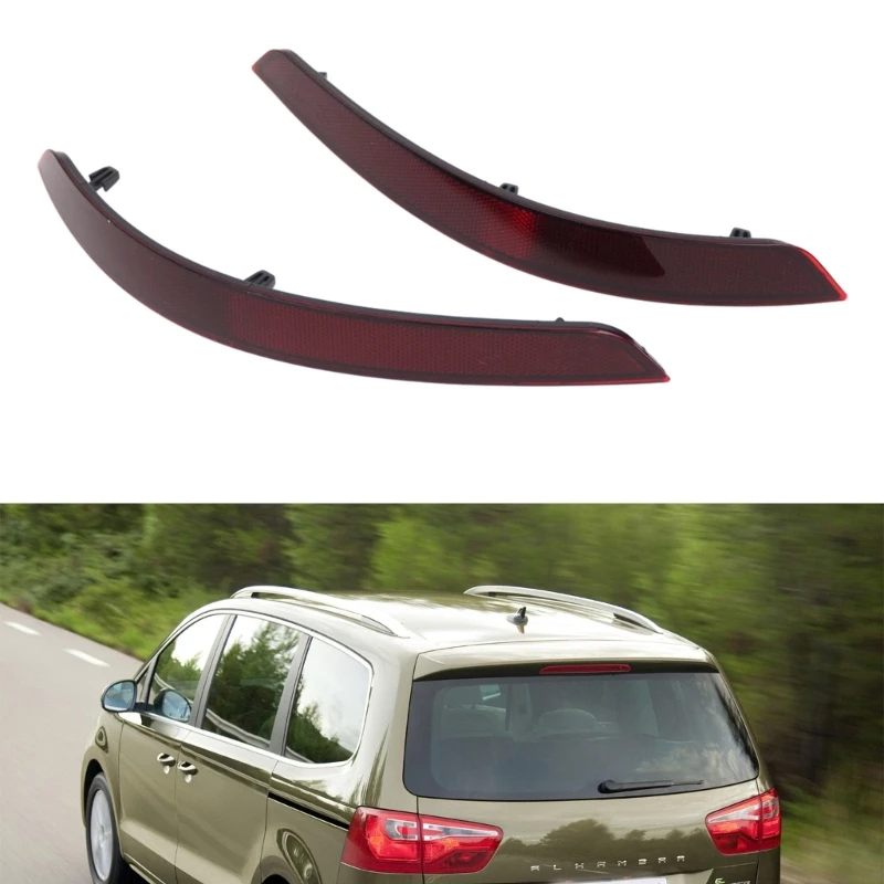 7N0945105B Bumper 7N0945106B Rear Reflector Lamp Right/Left Reflector Assembly Light Replacement H9EE smile
