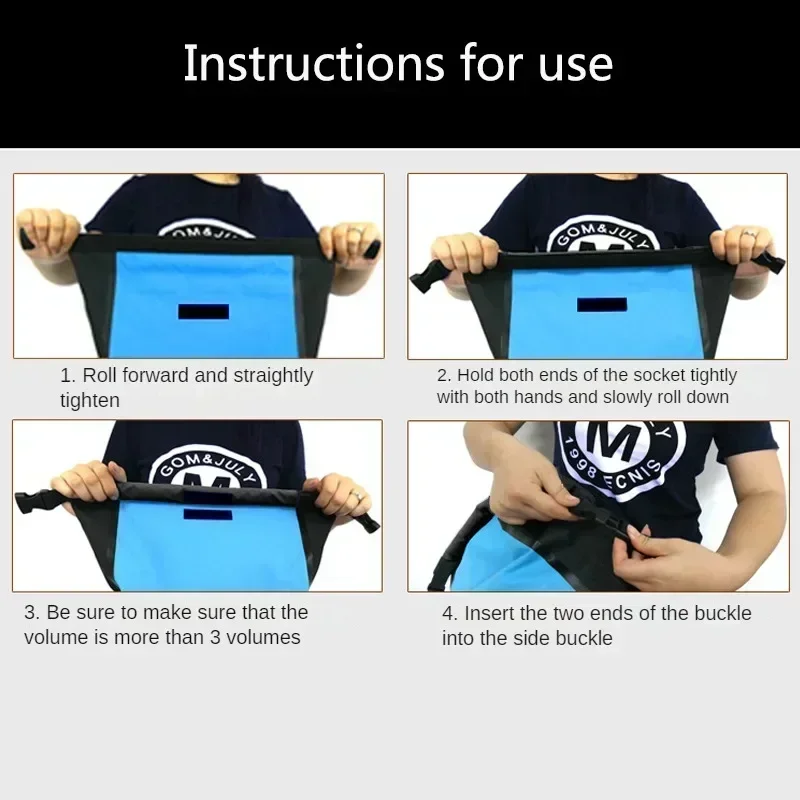 L Waterproof Dry Bag Swimming Backpack Rucksack Pack Water Floating Sack Sport Canoe Kayaking Rafting Boating River Trekking 5