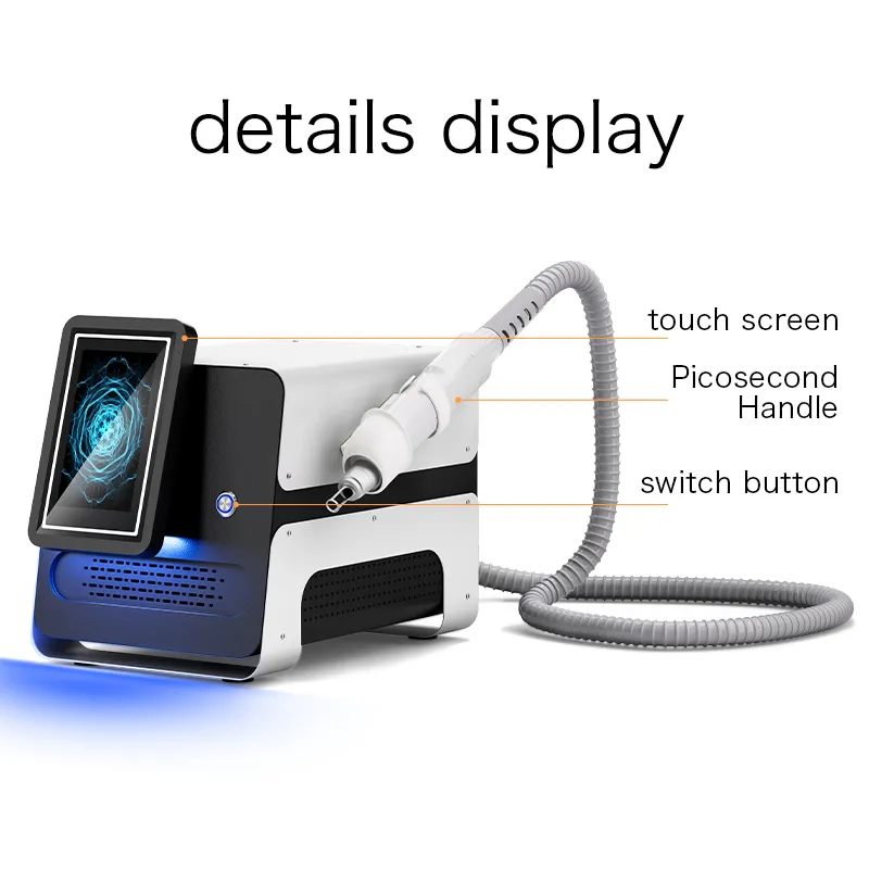 2025 New Generation Pico Second Laser With 1064 Wave Length Non-Invasive Pico Laser Q Switched Laser Picocecond Tattoo Removal Machine