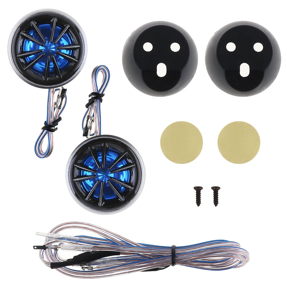 2pcs 150W YH-66 Compact Size Car Horn Dome Tweeter Audio Loudspeaker Car Stereo Treble Speaker for Cars