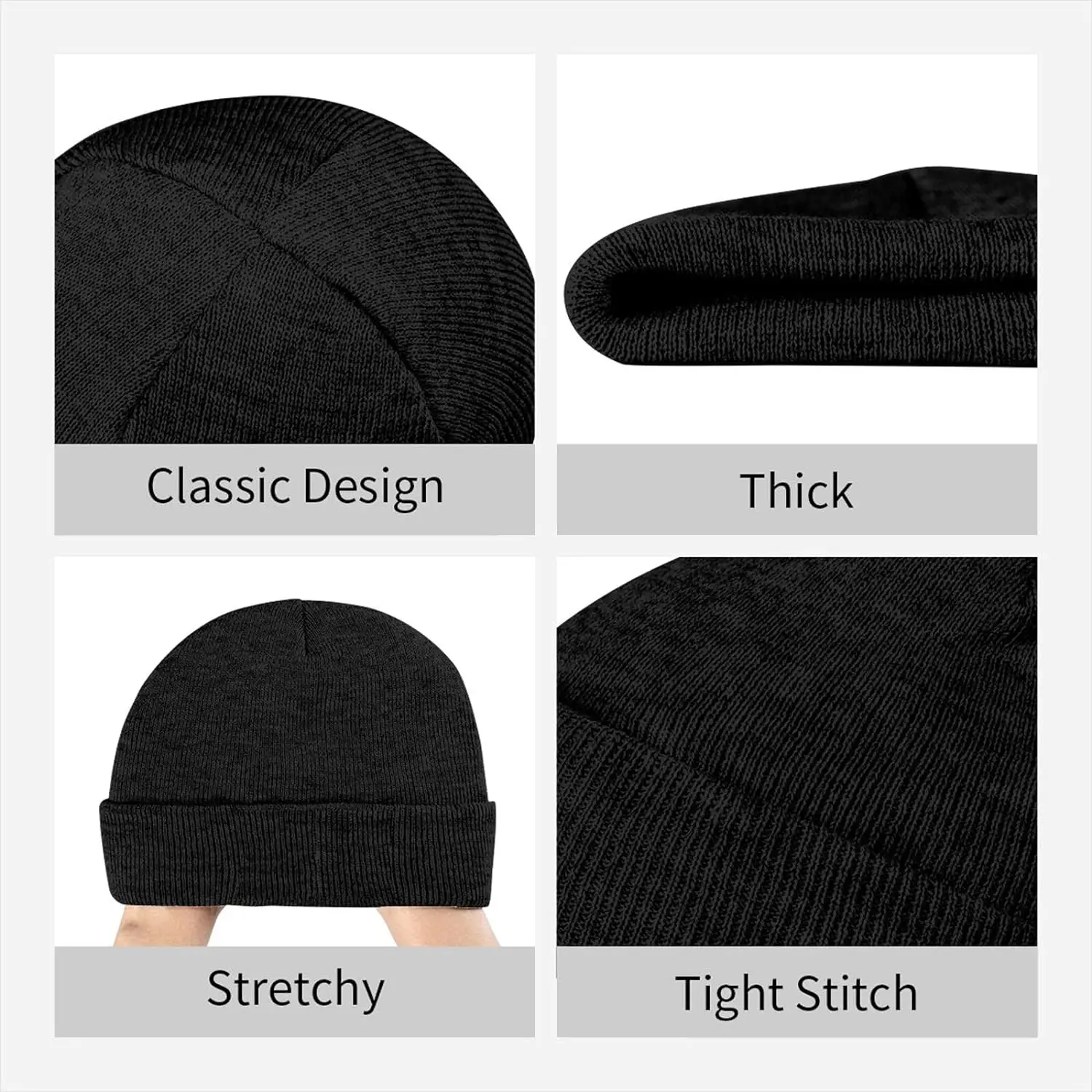 Pepperdine University Stretch Beanie Knit Hat for Men Women Winter Fall Spring Warm Cap