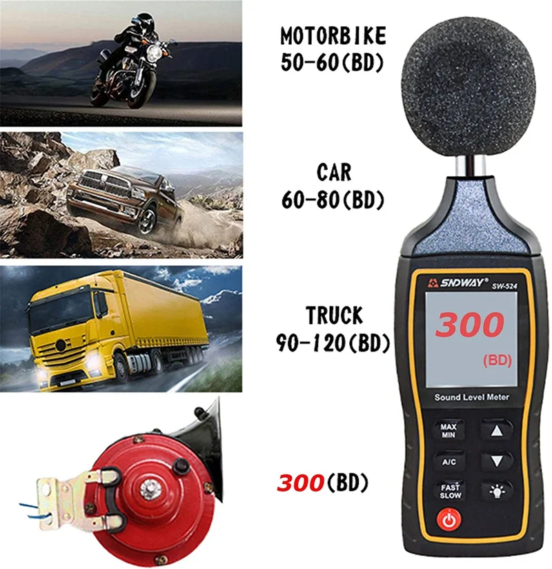 2PCS 300DB Train Horn for Trucks The Loudest Waterproof Loud Air Electric Snail Horn 12/24/48V Double Horn Sound