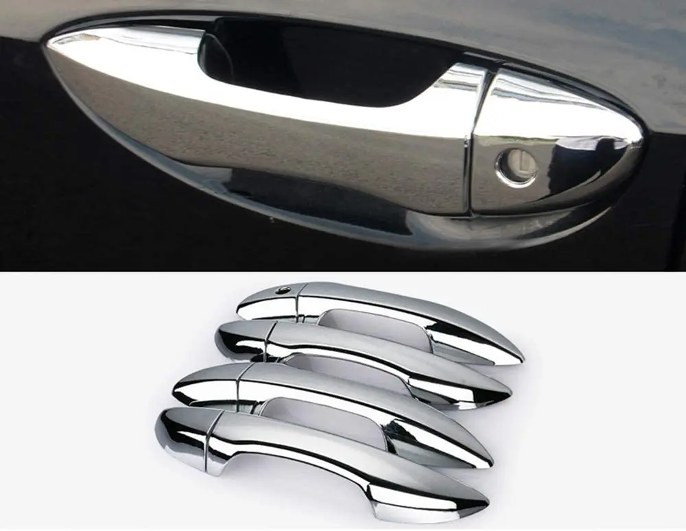 For Corolla Ruili166 Toyota 2014 2015 2016-2018 Chrome Door Handle Cover Trim Sticker Exterior door handle sticker For Corolla smile