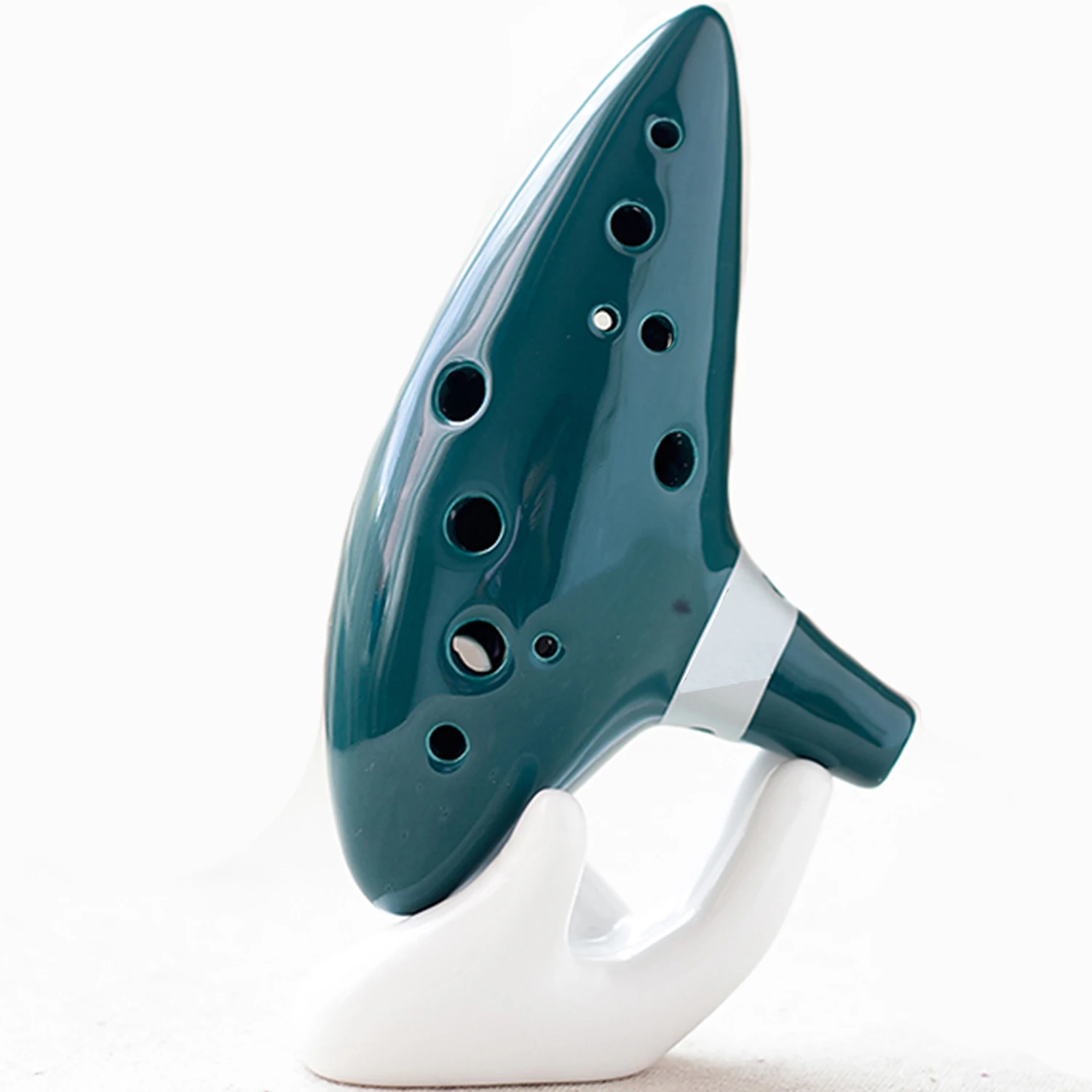 Colour 12 Multi Classic Holes Alto C Bright Pottery Woodwind Musical Instrument The Legend Ocarina smile