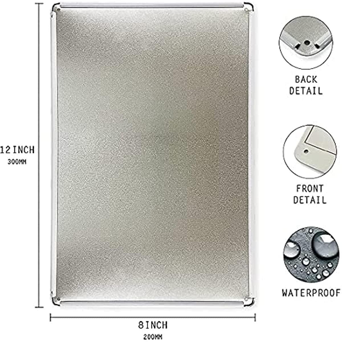 Video Surveillance" Hour "24 Security Camera Metal Sign Security Camera Warning Plate ddmysmile Suitable For Home, Shop, Indoor Outdoor Smil