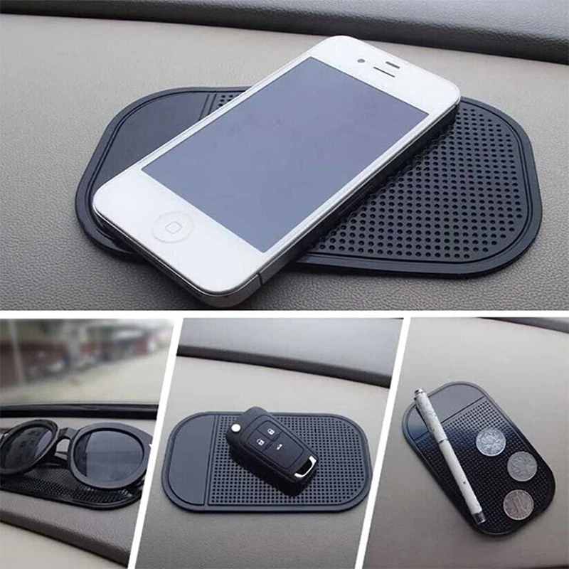 Dashboard Car 5/10Pcs Universal Anti-Slip Mat Mount Pad Car Sticky Mat for Mobile Phone Car Gadgets Auto Interior Accessories smile