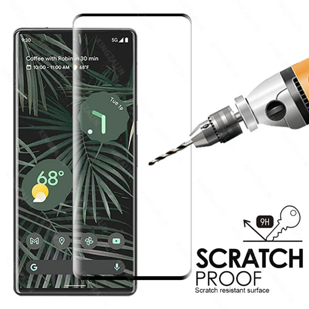 Camera Lens Protective Glass For Google Pixel 7 Pro 5G 9D Curved Tempered Glass Google Pixel 6A 6 Pro Screen Protector Film