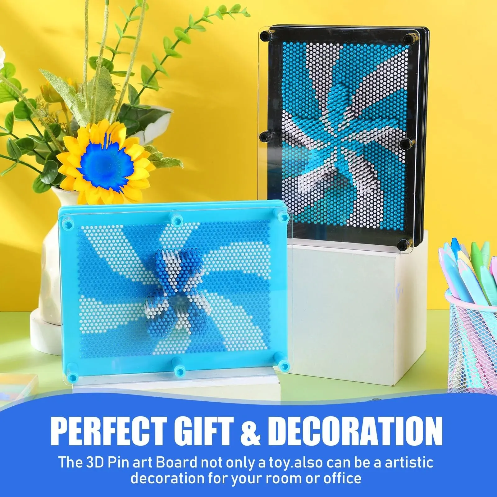 3D Clone Pixel Art Blocks Toy Colorful Pin Art Clone Face Palm Pinart Model Creative Gifts for Kids Adult Family Funny Game Toys