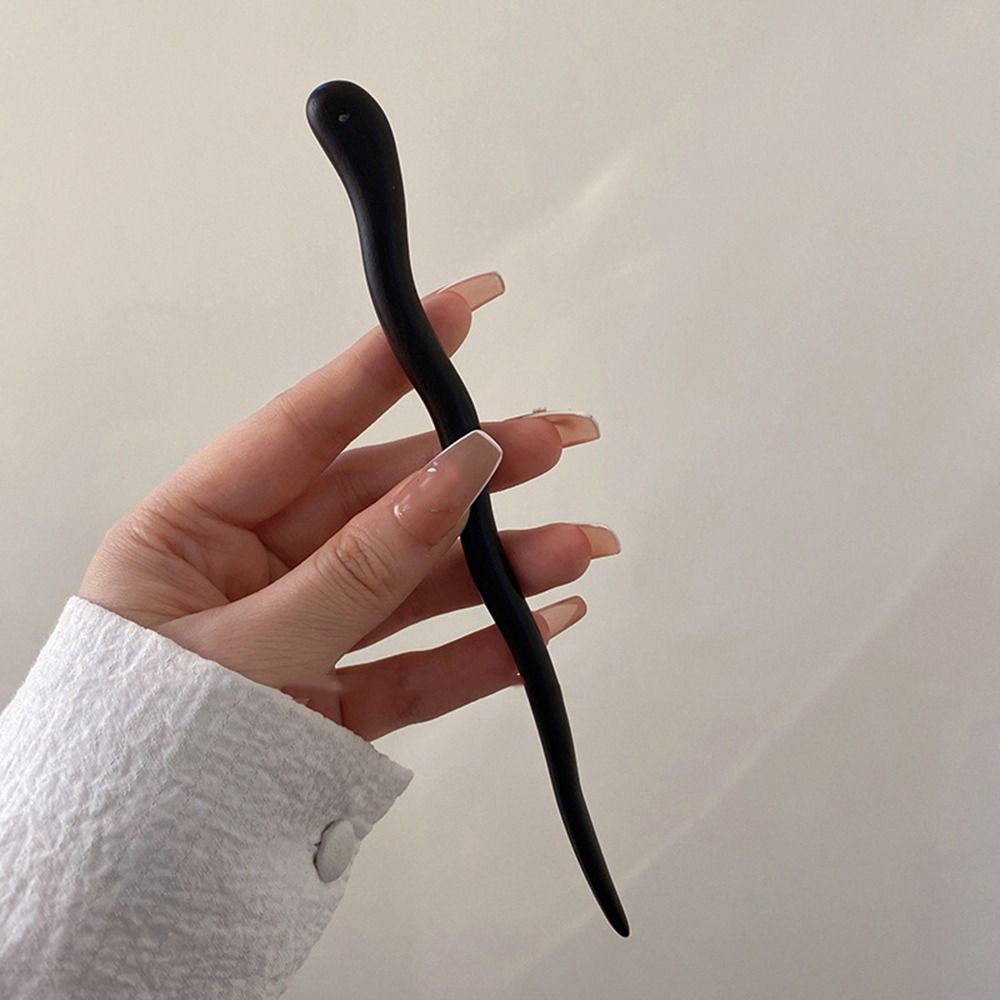 Chinese Style Elegant Wood Hair Stick For Women Girl Hairpins Simple Hair Fork Vintage Hanfu Cheongsam Headwear Hair Accessories