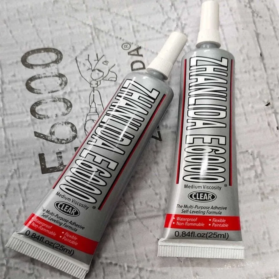 50ml E6000 Jewelry Crafts Multipurpose Adhesive Crystal Cloth Rubber Beads Bonding Super Liquid Glue Repair Phone Screen Glass
