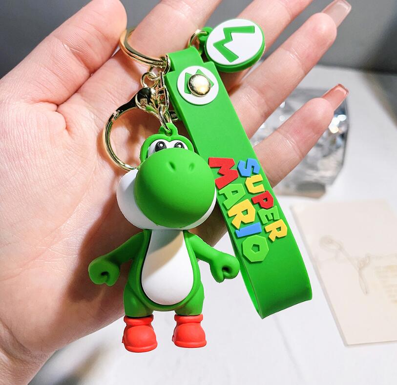 Fashion 3D Keychain Backpack Ornament Soft Car key Ring Gifts 32123