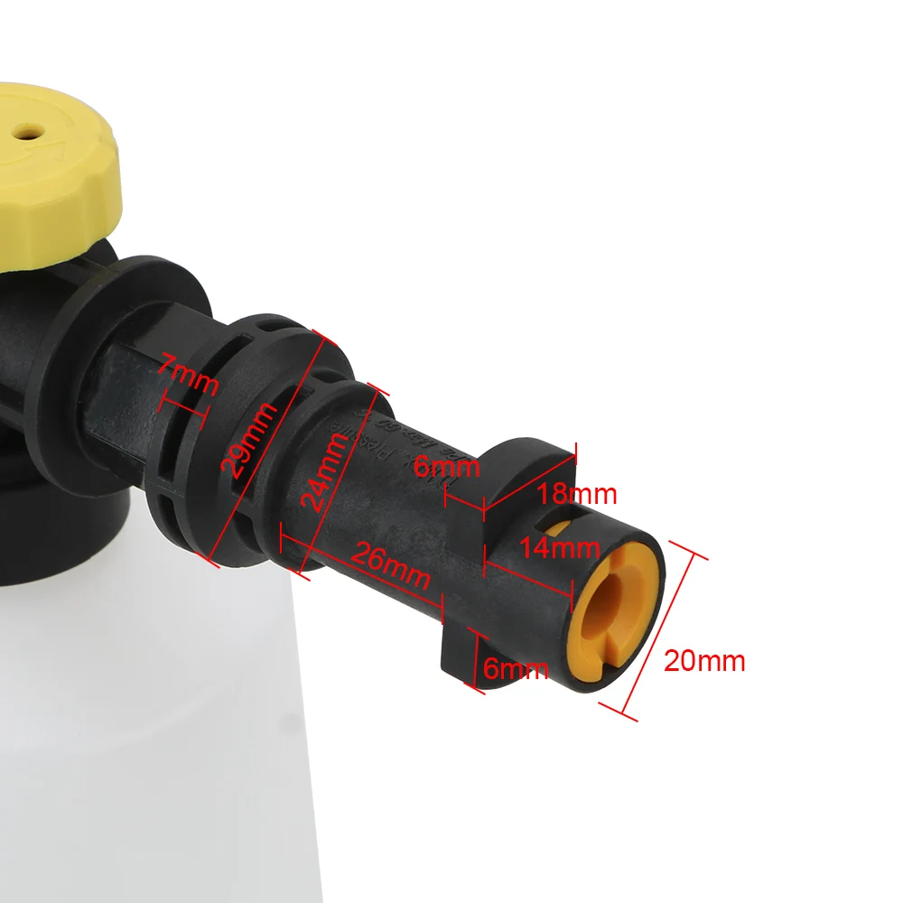 LEEPEE 750ML Snow Foam Lance High Pressure Washers Car Soap Foam Generator For Karcher K2 K3 K4 K5 K6 K7