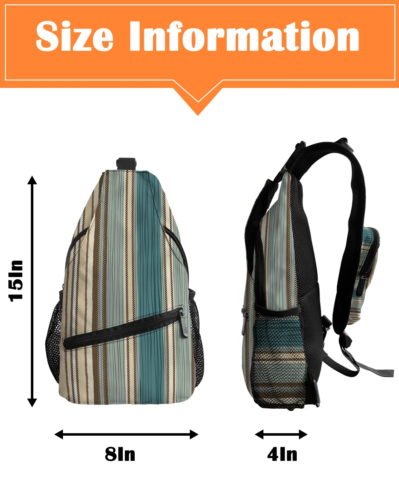 Chest Striped Bags Bohemia For Women Men Waterproof Messenger Bags Female Travel Sport Adjustable One ddmysmile Shoulder Crossbody Bag Smile