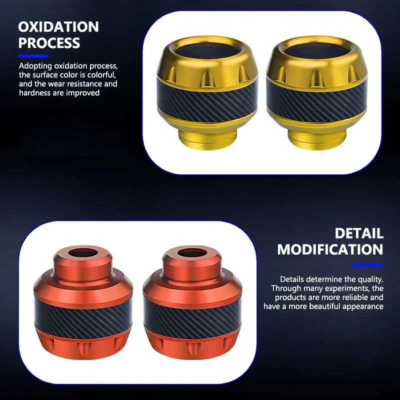 Motorcycles Aluminum Falling Universal Protector Front Sliders For Gsxr 600 Aprilia Sr 50 Ninja 300 Super Cub 110 Tracer ddmysmile 7 Smile