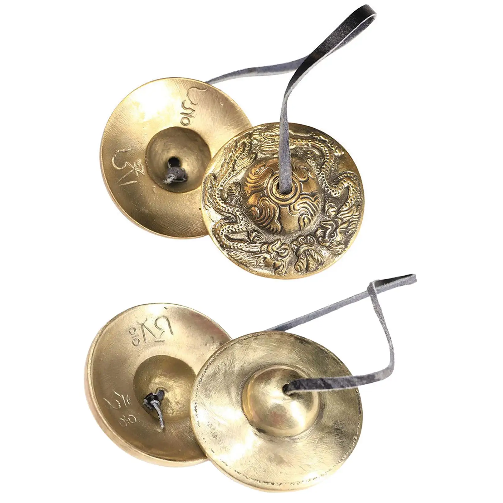 Brass Tibetan Tingsha Cymbals Buddhist Meditation