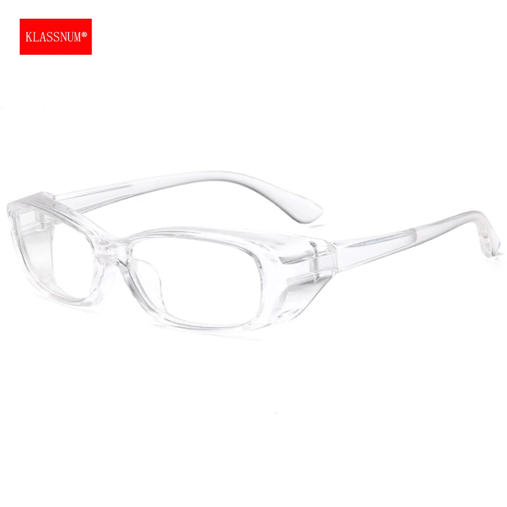 KLASSNUM Women Safety Glasses Anti Fog 2025 Goggles Nail Art Protective Glasses with Side Shields Men Anti new Blue Light Dust UV Glasses
