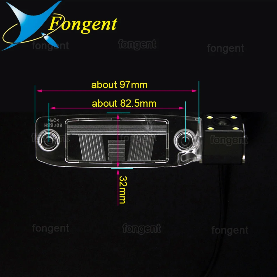 for Hyundai Kia Sportage R Carens Borrego Sorento Opirus Mohave K3 Ceed Car Car Rear View Camera Bracket License Plate Lights smile