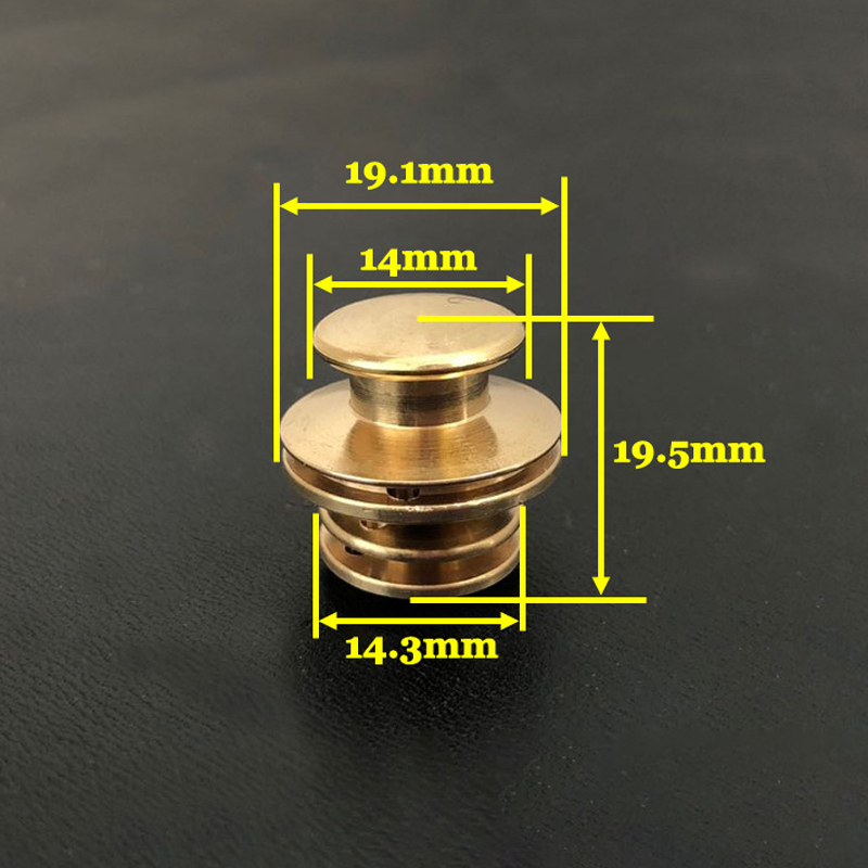 1pc Solid Brass Mortise Clip Buckles Lock Bag Briefcase Spring Lock Snap Decorative Clasps Closure Leather Craft DIY Hardware