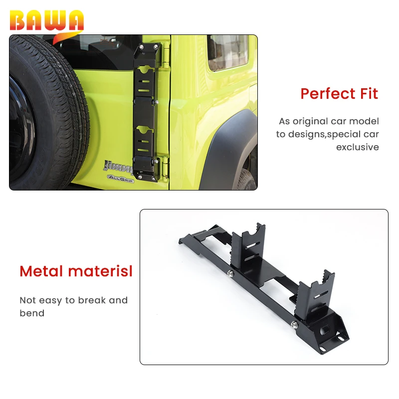 Car Tailgate Hinge Foot new Climb Pedal Accessories For Suzuki Jimny JB74 2019 2021 2022 Car Rear Tailgate Foldable 2025 Pedal Ladder