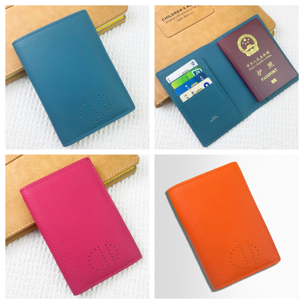 Fashion Travel Passport card Womens Man Luxury Designer Real leather Passport holders Card Holder Slim leather passport cover holder Minimalist style Card wallets