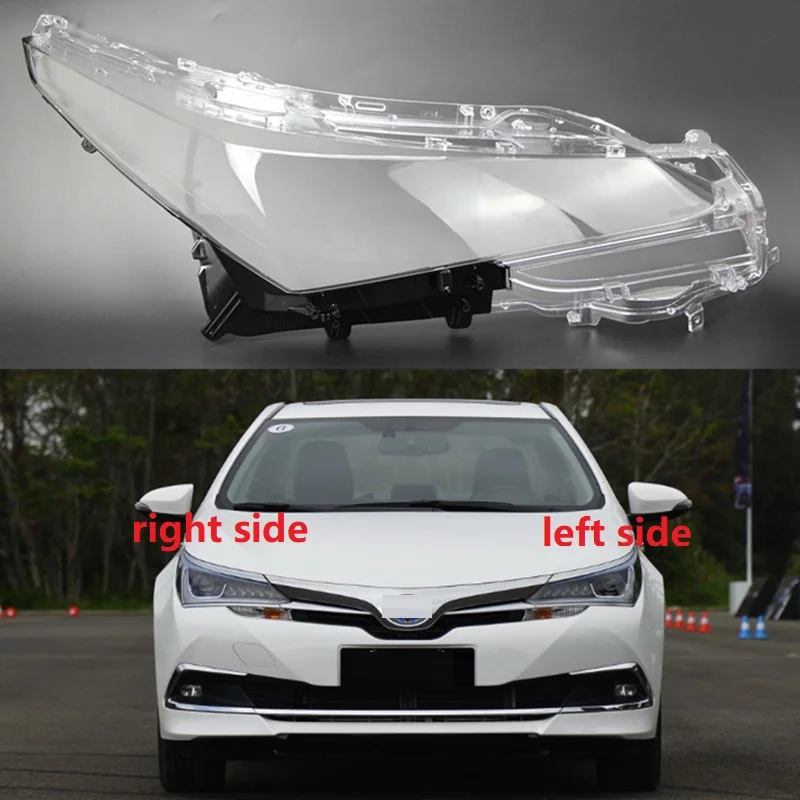 Headlight Lens Cover For Toyota Corolla Hybrid 2016 2017 2018 Headlamp Shell Transparent Lampshade Glass Lamp Caps Lights Shade