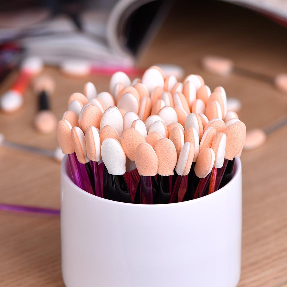 f a Cheap Wholesale Disposable Factory pcs Dual Sided Sponge Tip Makeup Eyeshadow Applicator