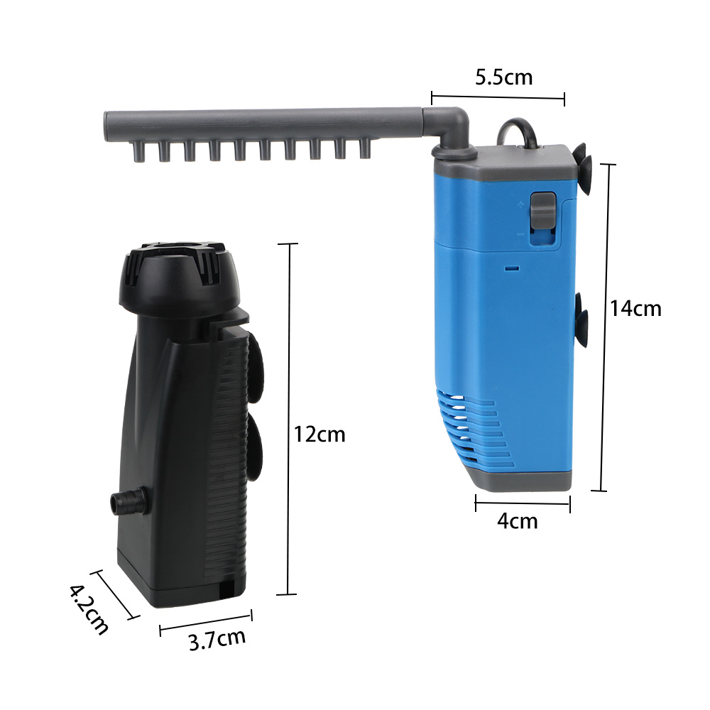 Filter Pump For Fish Tank Pond Oxygen Increasing 1 Set Aquarium Surface Oil Film Remover Fish Tank Water Protein Skimmer