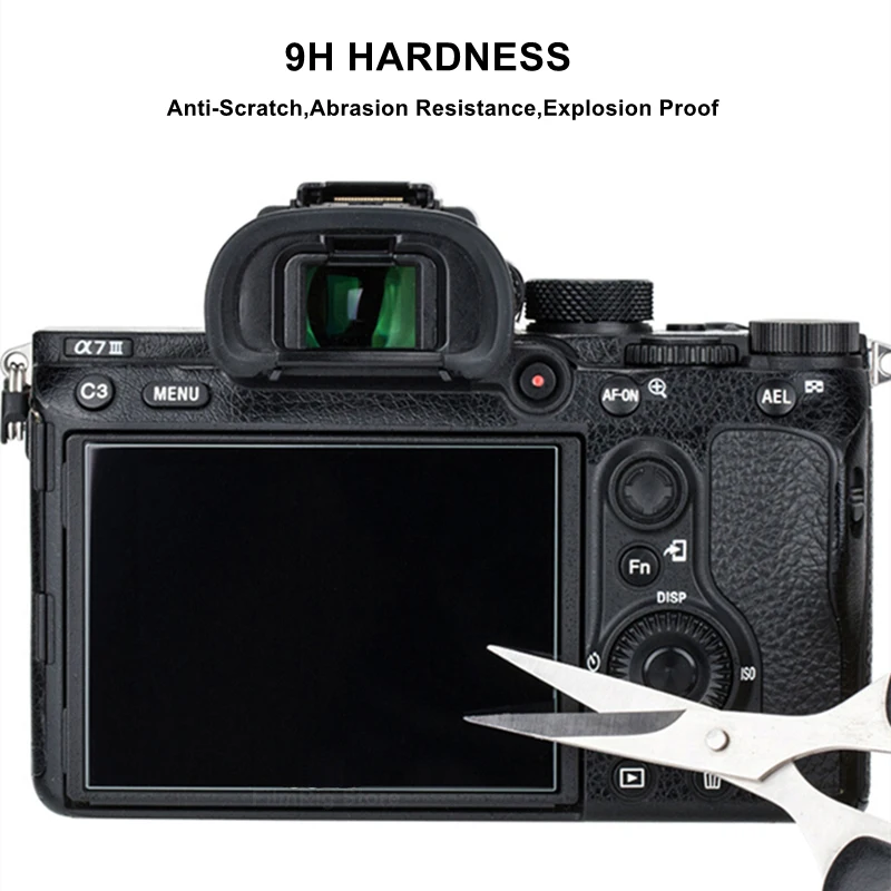 A6400 A6700 ZV-E10 ZV-E1Original Camera Tempered Glass LCD Screen Protector for Sony Alpha A6000 A6100 A6300 A6400 A6600 A7C