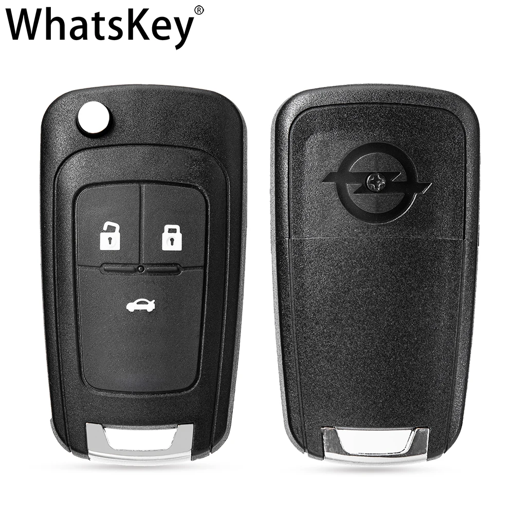 3 Car Whatskey Buttons Key Shell Remote Flip Folding Key ddmysmile Fob Case For Opel Vauxhall Astra H Insignia J Vectra C G Corsa D Smile