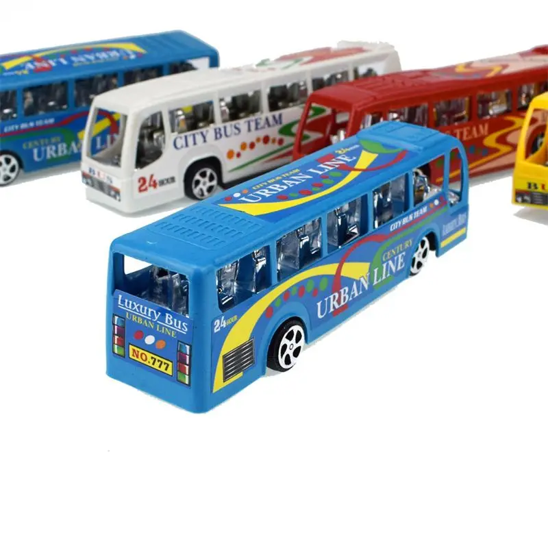 1PC Baby Diecast City Bus Toy 14cm/5.5Inch Mini Car Vehicle Model Gift for Boys Girls Kids Learning Educational Toy Random Style