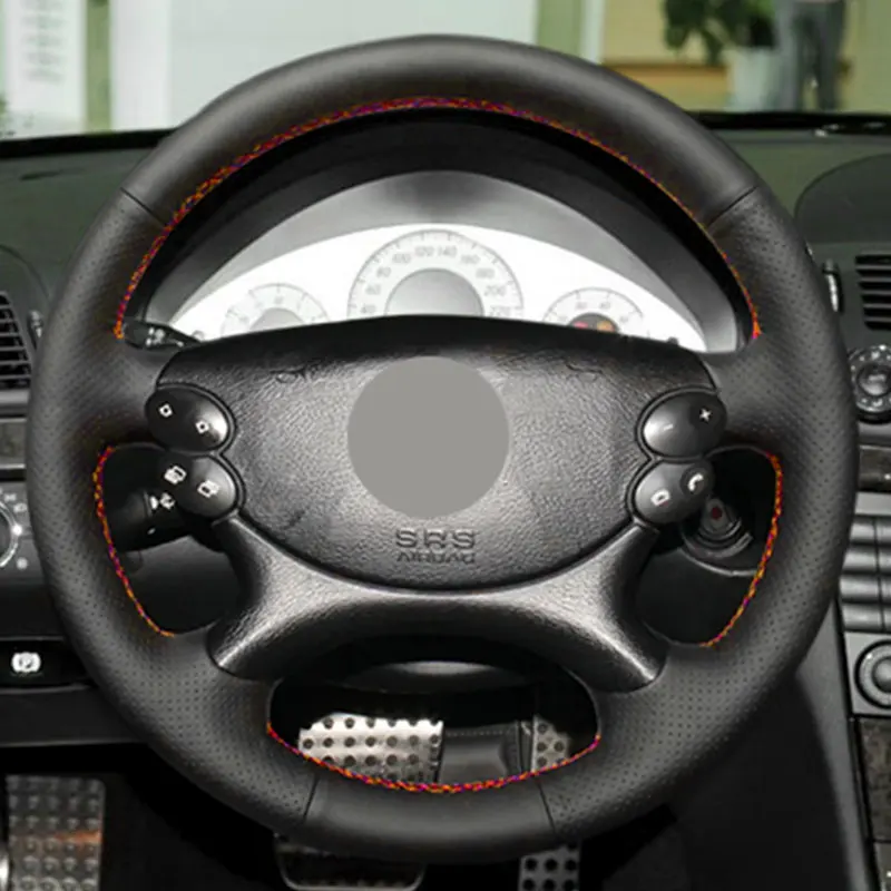 Braid Steering Wheel For Mercedes Benz E-Class W211 CLK-Class C209 A209 2025 C219 W463 SL-Class R230 Car Steering new Wheel Leather Cover