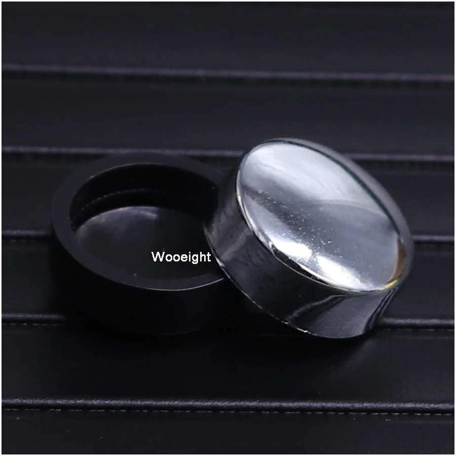 Wooeight 2025 4Pcs Sier /Black ABS Chrome License Plate Frame Screw Nut Caps+Bolt new Cover Set For Car Truck Motorcycle
