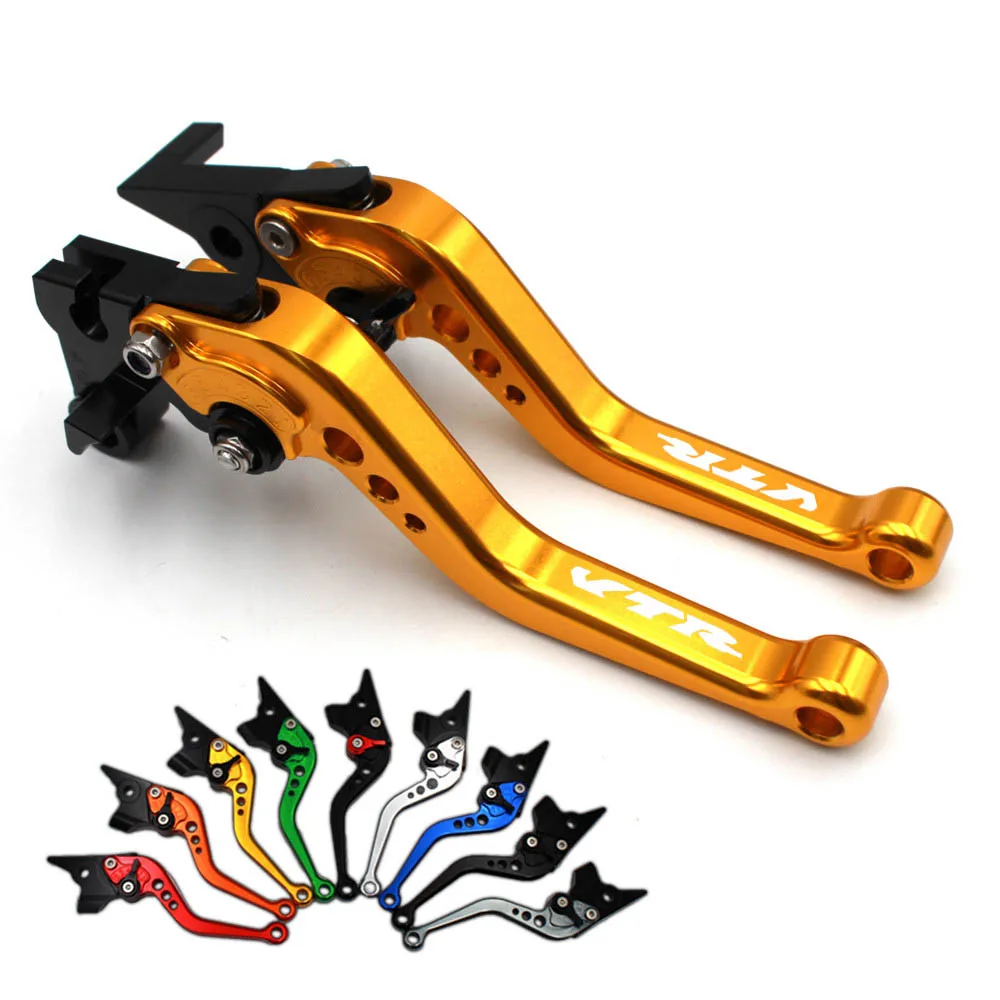 Short Motorcycle CNC Alnuminum Brake Clutch Levers Fit For HONDA VTR1000F FIRESTORM 1998-2005 VTR 1000F smile