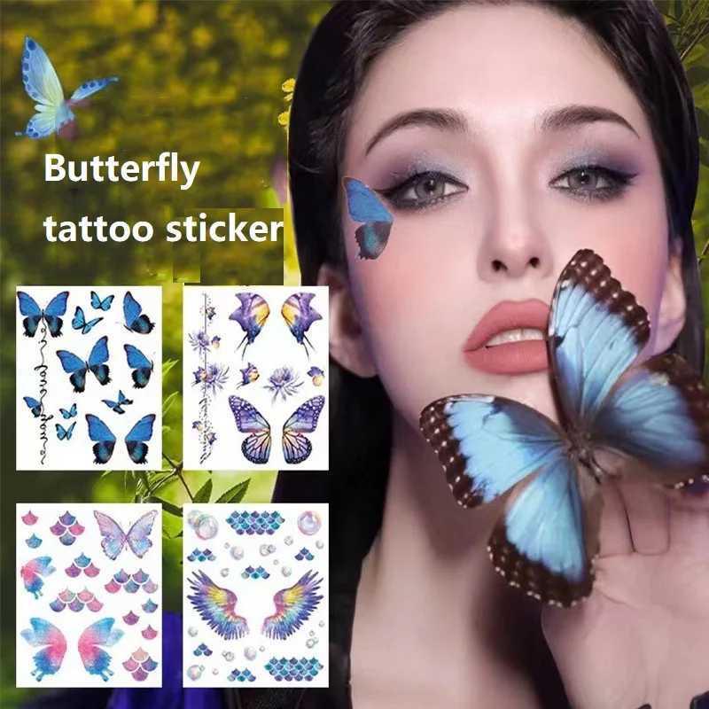 New 12 Butterfly Tattoo Stickers Waterproof Temporary Tattoo for Children Fake Tattoo for Women Temporary Tattoo for Children ZS313 W241109