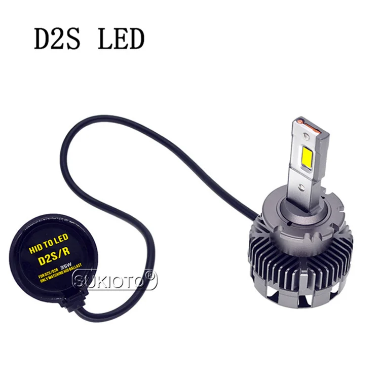 D2S LED Car Headlight Lamp Plug And Play 70W D4S LED Bulb Replacement Original HID D2 D4 Super Bright Bulb